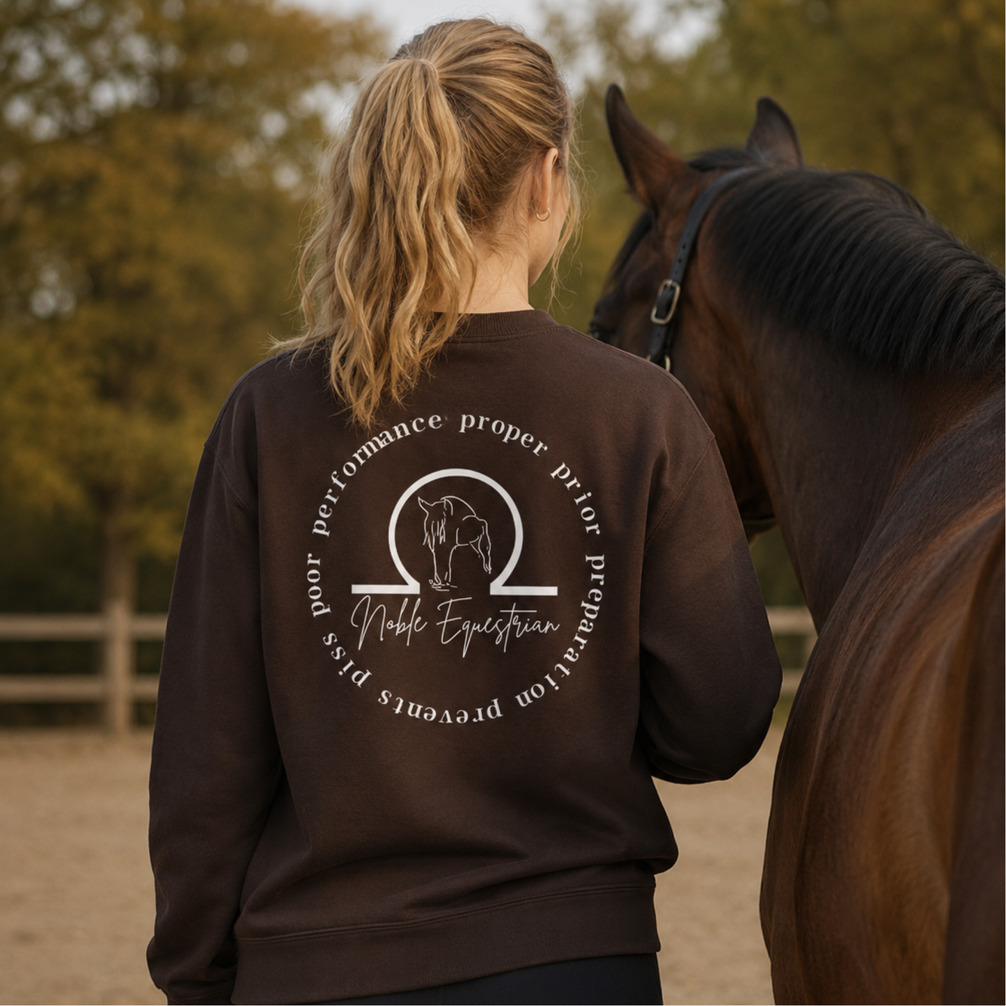 „Let them“ – Reitsport Sweater für Reiterinnen & Pferdeliebhaber